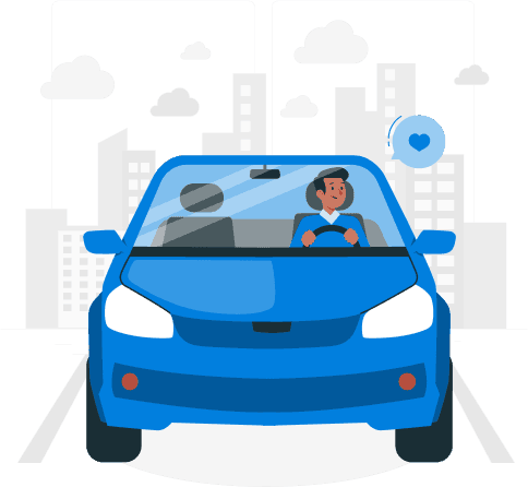 Corporate Car Rental Illustration
